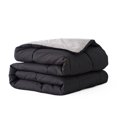 thumbnail image 2 of Evolive All Season Pre Washed Soft Microfiber Down Alternative Reversible Comforter with Box Stitching(Black/Grey，Queen）, 2 of 6