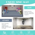 thumbnail image 5 of Waterproof Silicone Under Sink Mat 31'' x 22'' Shelf Liner for Kitchen and Bathroom, Cabinet and Counter Protector, Storage and Organizers, Litter Mat, Pet Cat Puppy Essentials(Dark Grey), 5 of 6