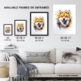 thumbnail image 3 of Shiba Inu Lovers Gift Watercolour Pet Portrait Painting Artwork Extra Large XL Wall Art Poster Print, 3 of 5