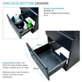 thumbnail image 5 of Transolid TC2D-2222-BB All-in-One 22 in. x 22 in. x 35 in. Metal Undermount Laundry/Utility Sink and Cabinet in Matte Black, 5 of 7