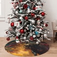 thumbnail image 5 of Yiaed Colorful Bull Western Man Print Christmas Tree Skirt , Tree SkirtsTree Mat for Christmas Winter Holiday Indoor Decorations-48", 5 of 7