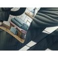 thumbnail image 4 of Ambesonne Cat Quilted Bedspread Set 3 Pcs, Mysterious Detective Kitty Bath, King Size, Charcoal Grey White, 4 of 5