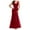 Wine, variant on Alkepwun Evening Formal Dresses for Women Sleeveless V Neck Sequin Embroidery Mermaid Tulle Gowns Sexy Slim Backless Party Dress