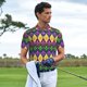 thumbnail image 3 of Balery Mardi Gras4 Camisa Polo de Hombre con Estampado, de Manga Corta y Tejido Medio, Camisa Tipo Golf Polo-Small, 3 of 6