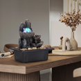 thumbnail image 2 of Tabletop Fountain Rotating Ball Rock Waterfall Fountain Office Tabletop Fountains for Home Office Decor Includes Many Natural Riv, 2 of 5