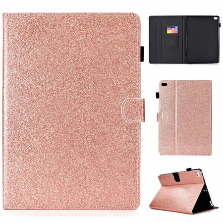 For iPad 9.7 inch 2018/ Air /Air 2 Sleep Shockproof LightWeight Protective Stand Glitter Bling Case