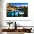 thumbnail image 3 of Elephant Stock Magnificent Moraine Lake Wall Art - Horizontal Canvas Wall Art - Living Room Wall Decor - Nature Canvas - Green And Blue Decor - 39" x 26", 3 of 8