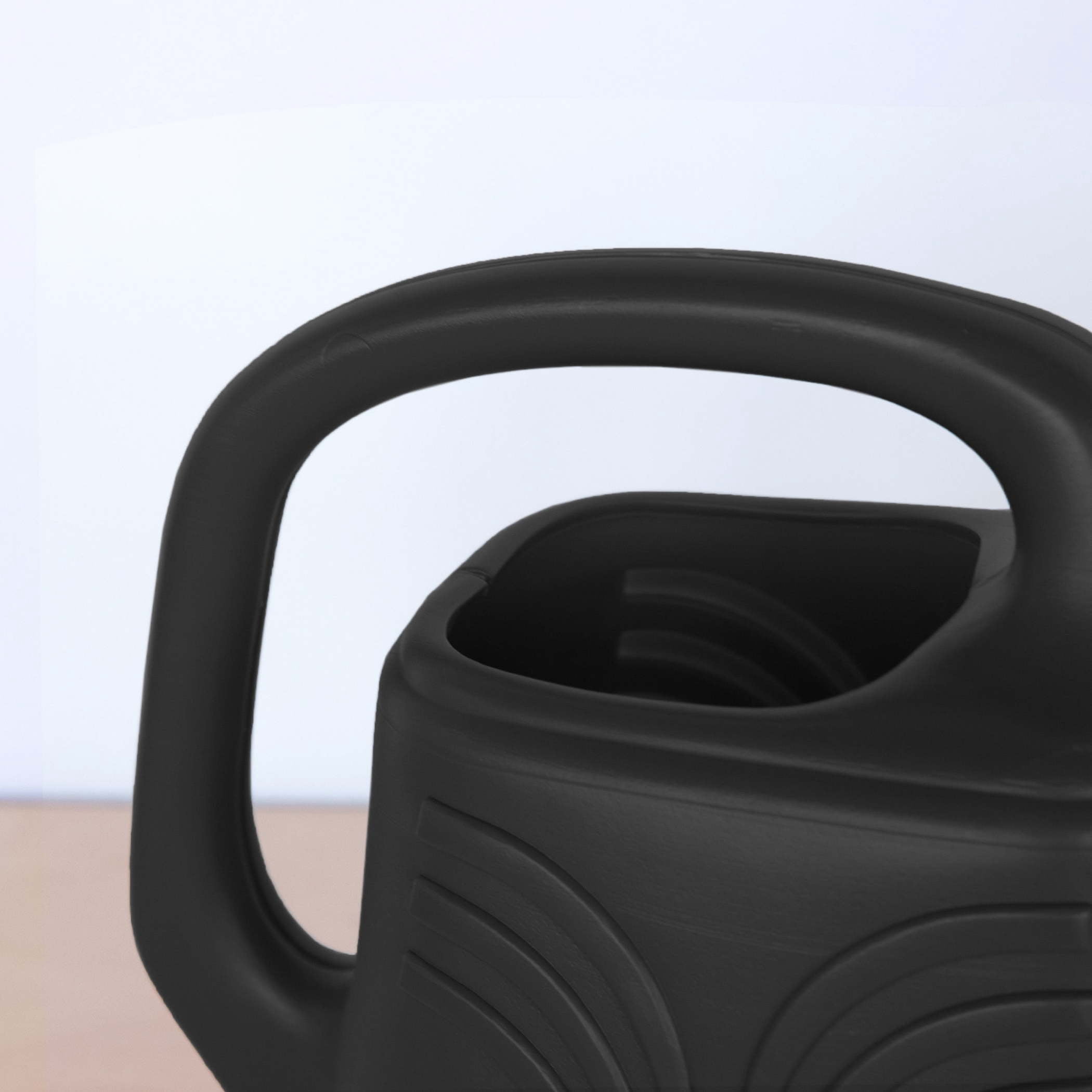 Bloem Promo 2 Gallon Plastic Watering Can - Indoor/Outdoor with 256 Fl Oz Capacity, Removable Nozzle, Black