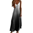 thumbnail image 3 of Meichang Women's Maxi Dresses Summer Gradient Spaghetti Strap Dress Long Casual V-Neck Sleeveless Beach Sundresses, 3 of 5