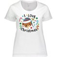 thumbnail image 3 of Inktastic I Love Christmas Cute Teddy Bear Women's Plus Size T-Shirt, 3 of 5