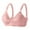 Pink, variant on Women's Middle Age Bra - Steel-Free, Adjustable Gathering, Nylon/Spandex, All Seasons