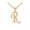 02. Gold, variant on Silver Initial Necklace for Women CZ Crystal Personalized Letter A Pendant Necklace Shiny Dainty Jewelry Gifts for Daughter Mom Girlfriend Birthday Christmas