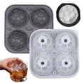 thumbnail image 2 of Ice Cube Tray Silicone Ice | Soccer Shape Cold Block Template | Ice Drinks Coffee Juice Beverage Refrigerator Kitchen Home Restaurant, 2 of 9