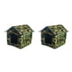 thumbnail image 3 of Billuyoard Casa para Mascotas Plegable Casa para Gatos Sana e higiénica Segura y no tóxica para Actividades al Aire Libre Camuflaje Verde M Camuflaje verde METRO 2Conjunto, 3 of 6