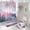 NH1131--4pc--45x75, variant on Winter Xmas Shower Curtain Sets Bathroom Decor Snow Covered Pine Tree Forest Cedar Snowflake Landscpe Bath Mat Rug Toilet Cover