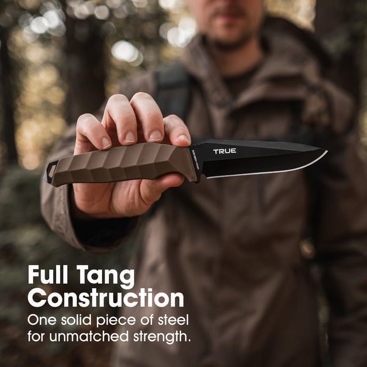 True 4 Inch Stainless Steel Drop Point Fixed Blade Knife