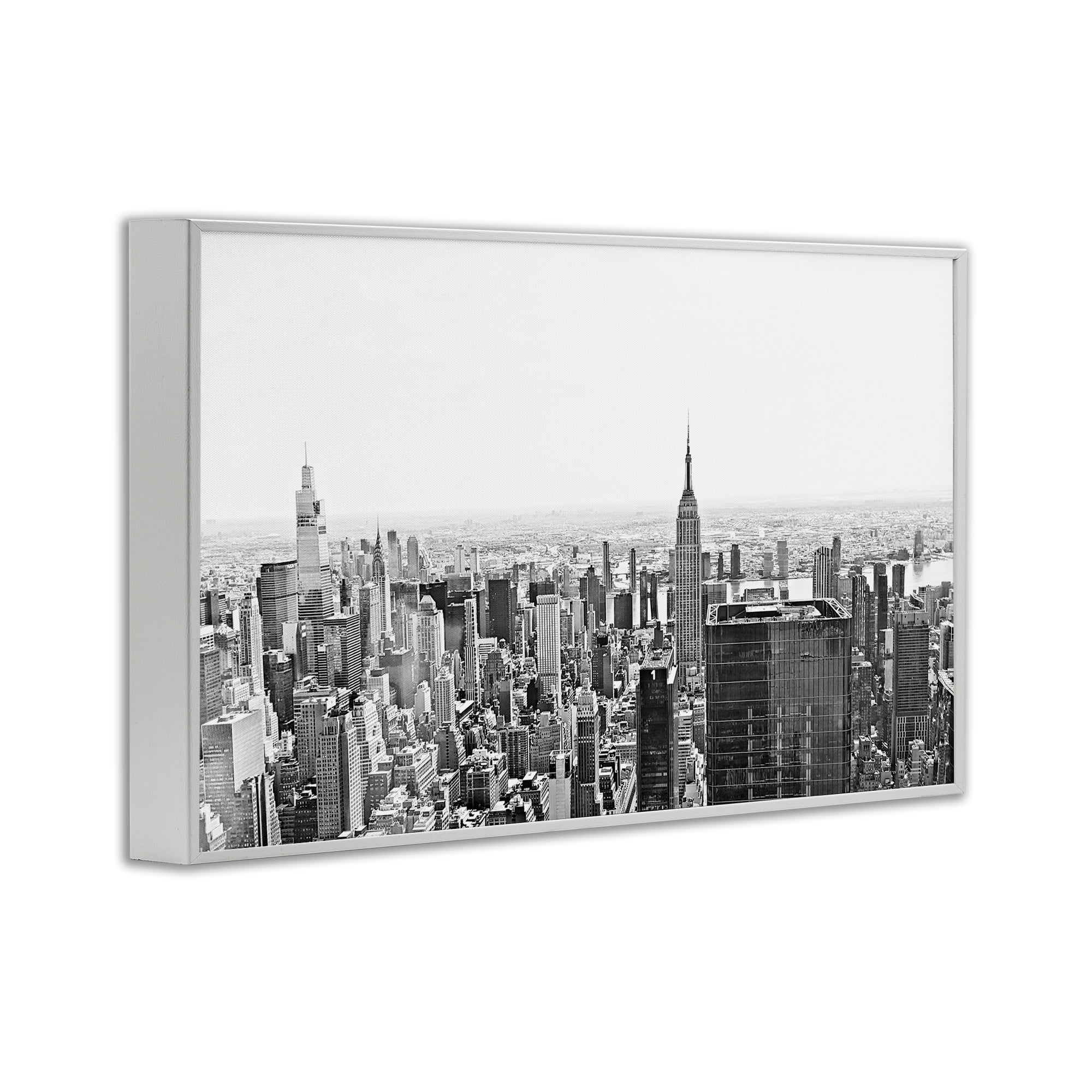 Stupell Industries New York City Scape View White Framed Giclee Art, design by Kali Wilson
