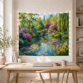 thumbnail image 5 of Floral Garden Impressionist with Around Body Water Stone, Mystical Fantasy for Space Lovers, Galaxy Room Decor, Mother'S Day Gift, Tapestry Wall Hanging for Bedroom and Dorm, 5 of 7