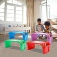 thumbnail image 3 of 4 Pcs Kids Lap Desk Tray, Plastic Breakfast Laptop Trays, Portable Lap Bed Table w/Side Pockets (22" x 12" x 8"), 3 of 6