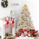 thumbnail image 4 of Árbol de Navidad Costway 1,8m Abeto Artificial con Base de Metal Plata, 4 of 7