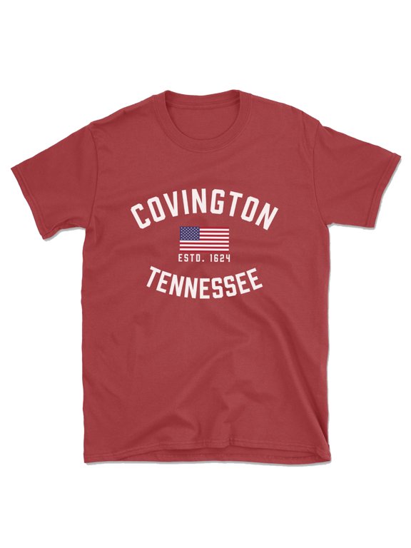 Covington Tennessee Patriot Men's Cotton T-Shirt