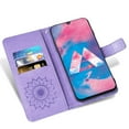 thumbnail image 4 of Asuwish Compatible with Samsung Galaxy M30/A40S Wallet Phone Case and Tempered Glass Screen Protector Flip Credit Card Holder Stand Mandala Flower Cell Cover for 30M M305F Women Men Purple, 4 of 8