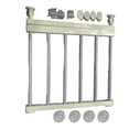 thumbnail image 1 of Bewildely Puerta de seguridad escalable para cachorros, puerta de escalera, aislamiento para bebés y mascotas (blanca) Decoración del hogar Altura 36cm, 1 of 6