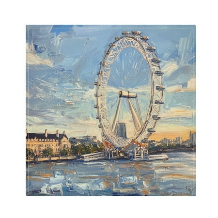

WOBOGO The London Eye Cloth Napkins 1 Piece Soft Elegant Touch Durable Absorbent Quick Drying for Elegant Dining