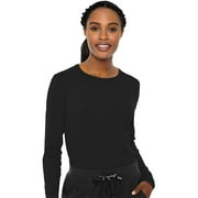 MED COUTURE Women Performance Knit Tee, Color: Black, Size: S (8499-BLAC-S)