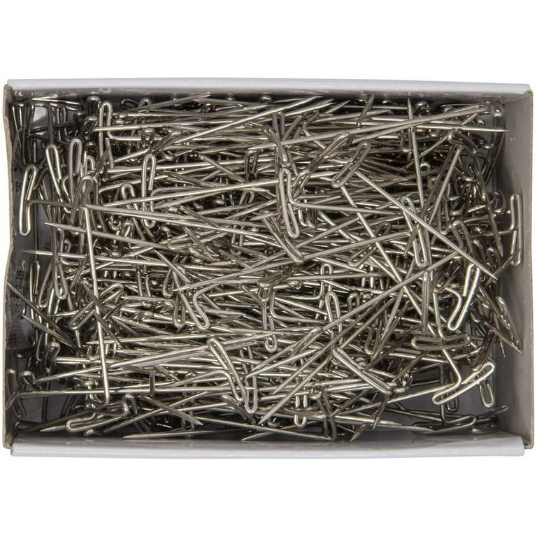 Dritz Home 214500 Bulk Package of Nickel-Plated Steel T-Pins, 350-Pack, Silver