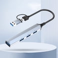 thumbnail image 2 of 4 en 1/5 en 1 USB C HUB 5Gbps/480Mbps Adaptador multidivisor Accesorios para portátiles, 2 of 6
