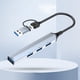 thumbnail image 1 of 4 en 1/5 en 1 USB C HUB USB3.0/USB2.0 Adaptador divisor múltiple Accesorios para computadora portátil, 1 of 6