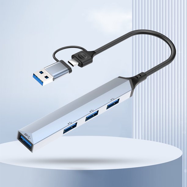 4 en 1/5 en 1 USB C HUB USB3.0/USB2.0 Adaptador divisor múltiple Accesorios para computadora portátil