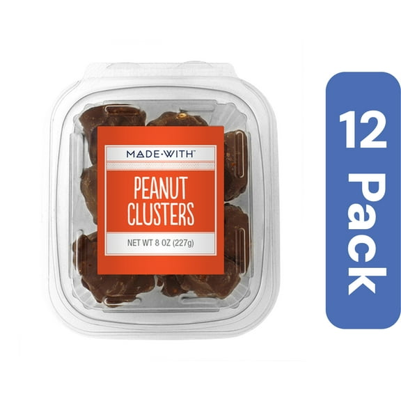 Made With Peanut Clusters Tub 8 oz (Pack of 12)