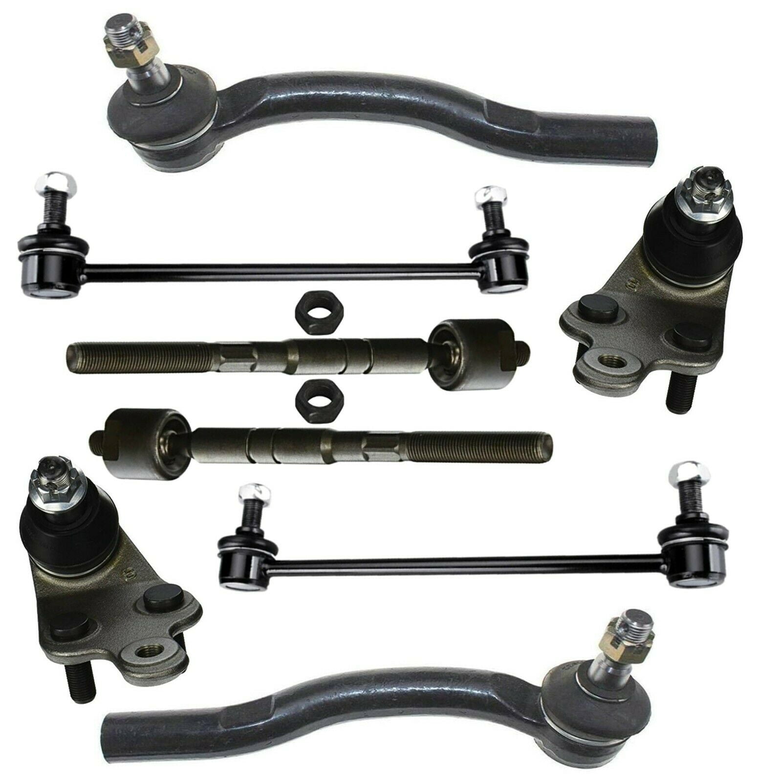 8 Pc Front Suspension Kit Tie Rod Linkages Lower Ball Joints