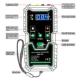 thumbnail image 3 of TFixol 833 Model Automotive Circuit Tester with LED Light, Voltage Detection, Buzzer Alarm, and Alligator Clip for Car, Motorcycle, and Heavy Machinery Maintenance (Includes 9V Battery), 3 of 6