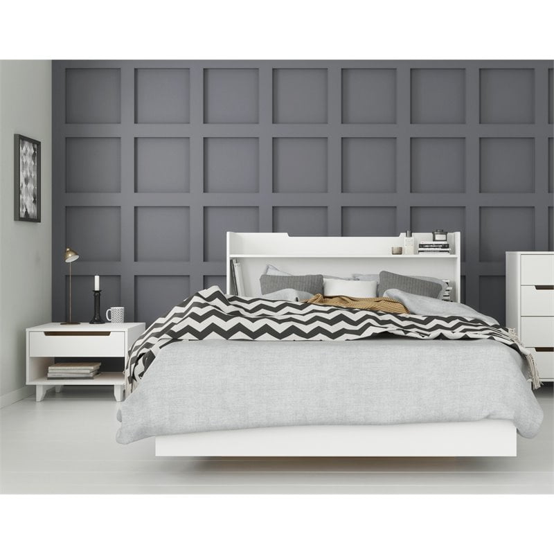 Snooze 3 Piece Full Size Bedroom Set White