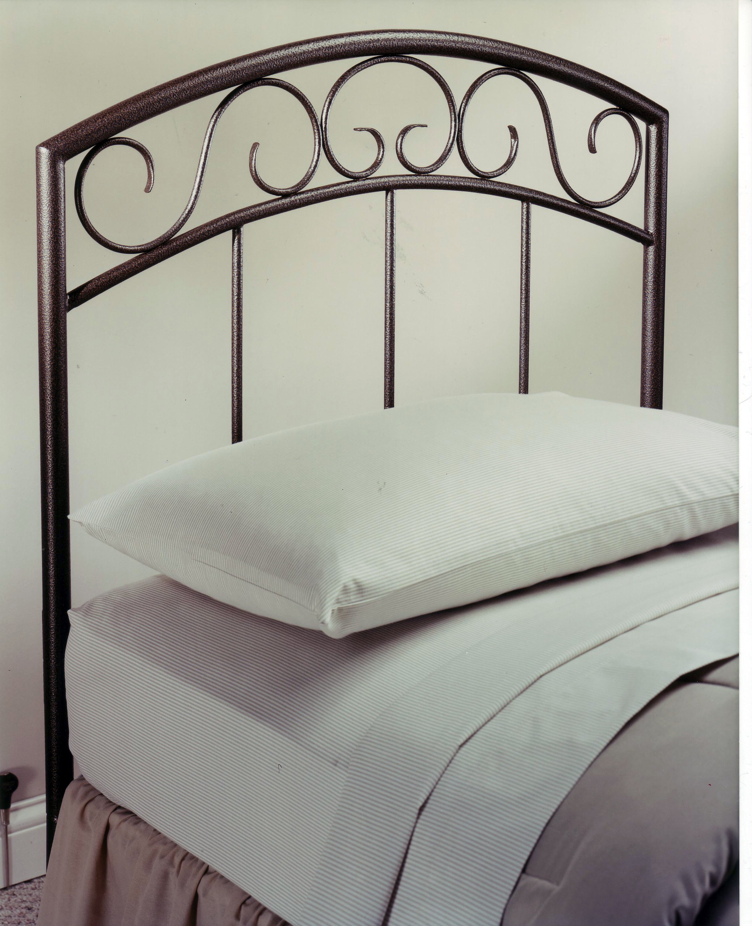 Hillsdale Furniture Wendell Copper Pebble Metal Arched Twin Headboard