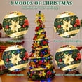 thumbnail image 5 of BSHAPPLUS® 6ft Pre-Lit Pop-Up Christmas Trees,Pre-Decorated Artificial Xmas Tree with 300 Color Changing Lights,40 Christmas Ball,1 Bows,35 Flowers,1 Ribbon for Home, Office and Holiday Party Decor, 5 of 9