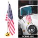 thumbnail image 4 of juego de asta de bandera para coche, estable, para exteriores, soporte de asta de bandera, base de exhibición para coche con bandera, soporte ajustable para asta de bandera, 4 of 7