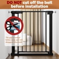 thumbnail image 6 of Vomeast 36in Extra Tall Baby Safety Gate,29.93- 48.8in Extra Wide Metal Dog Gates for Stair and Doorways,Pressure Mounted,Black, 6 of 11
