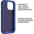 thumbnail image 3 of iPhone 14 Heavy Duty Case {Shock Proof Case with 3 Layer Rubber, Shatter Resistant, [Tough Armour] Rugged Case Compatible for iPhone 14} Navy, 3 of 7