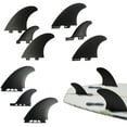thumbnail image 2 of Lefu for FCS2 Keel Fins Fiberglass Core +abs Surfboard Fins Set Dual Tabs, 2 of 8
