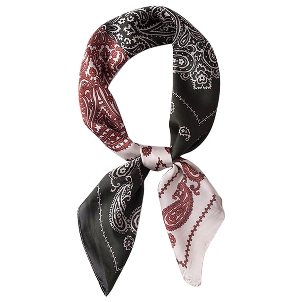 Pañuelo cuadrado para la cabeza Pañuelo para el cuello Pañuelo para la cabeza para mujer