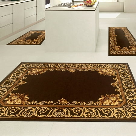 Superior Freyberg Collection with 8mm Pile and Jute Backing, Moisture Resistant and Anti-Static Indoor 3-Piece Area Rug Set with 2' x 3', 2' x 5', and 5' x 7' Sizes Each