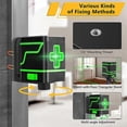 thumbnail image 5 of Self-Leveling Laser Level, 2 Lines Laser Level Green Cross Laser Beam Line, Alignment Laser Tool for Picture Hanging and DIY Application, 5 of 5