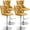 Gold, variant on Paproos Bar Stools Set of 4, 360° Velvet Swivel Barstools with Tufted Backrest, Chrome Base, Adjustable Seat Height from 25-33 inch, Counter Height Bar Chairs for Home Pub, Kitchen Island, Beige