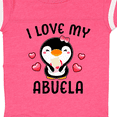 thumbnail image 4 of Inktastic I Love My Abuela with Cute Penguin and Hearts Girls Baby Bodysuit, 4 of 5