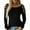 Black, variant on Ichuanyi Womens Tops, Summer Women's Sexy Off Shoulder Long Sleeve Hot Drilling Solid Hollow Out O-Neck T-shirt Blouse Tops