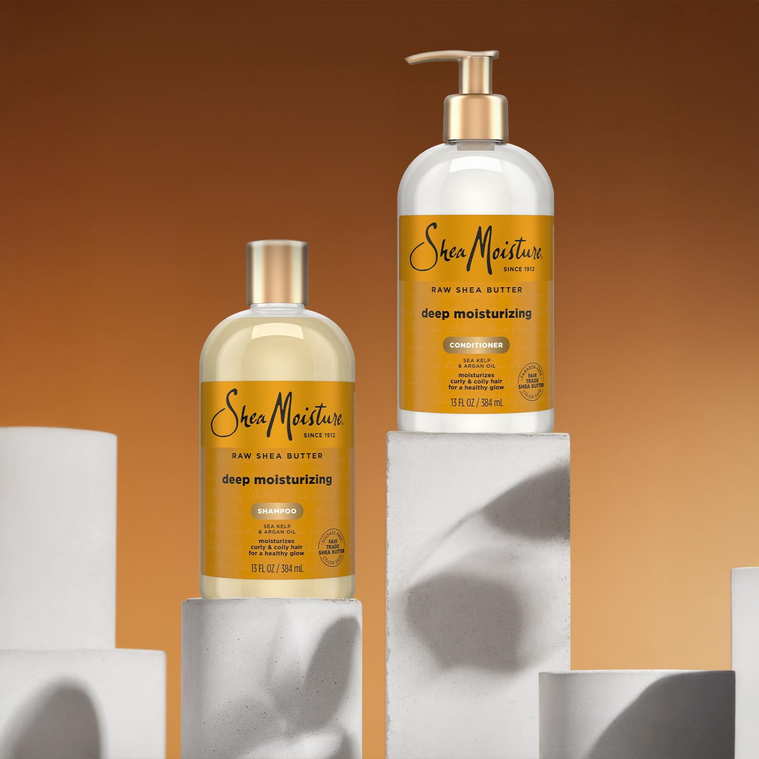 Shea Moisture Raw Shea Butter Shampoo & Conditioner Set, Deep